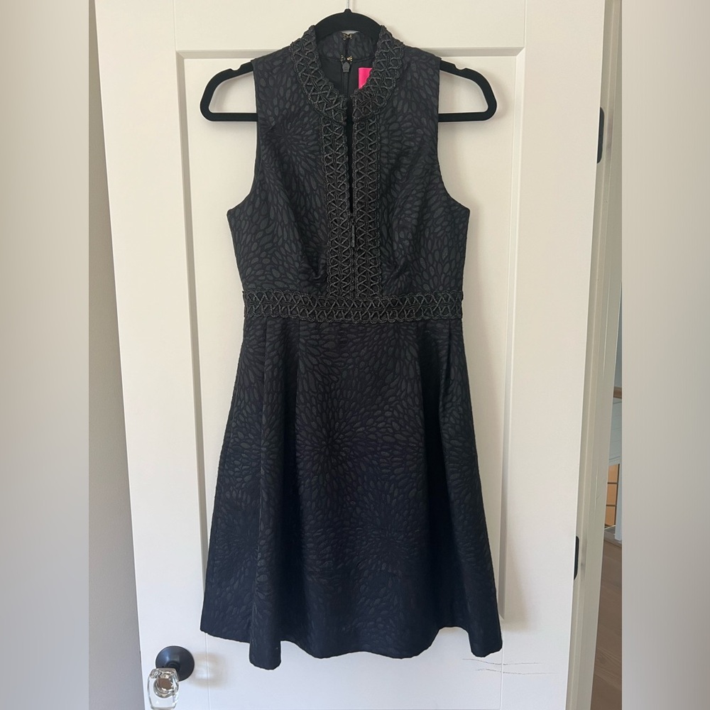 STUNNING Lilly Pulitzer Franci Dress. Black. EUC. Size 4